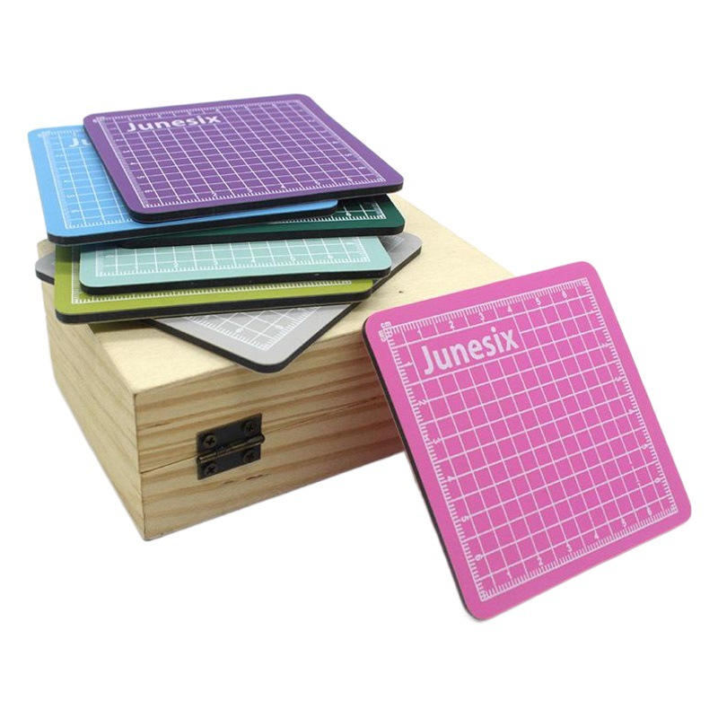 Junesix Cutting Board Mini Cutting Pad Handmade Model 8X8Cm Hand Account Paper Cutting Pad Cutting Board