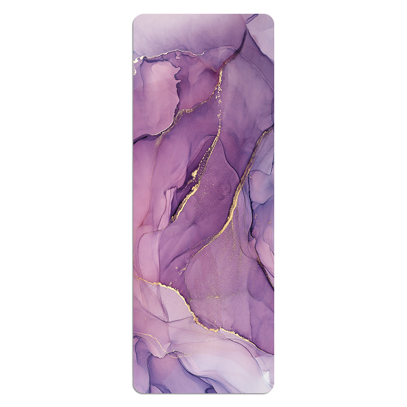 Picture of [Source Factory] Ultra-thin suede printing yoga mat rubber yoga mat foldable 1.5mm thick 5mm