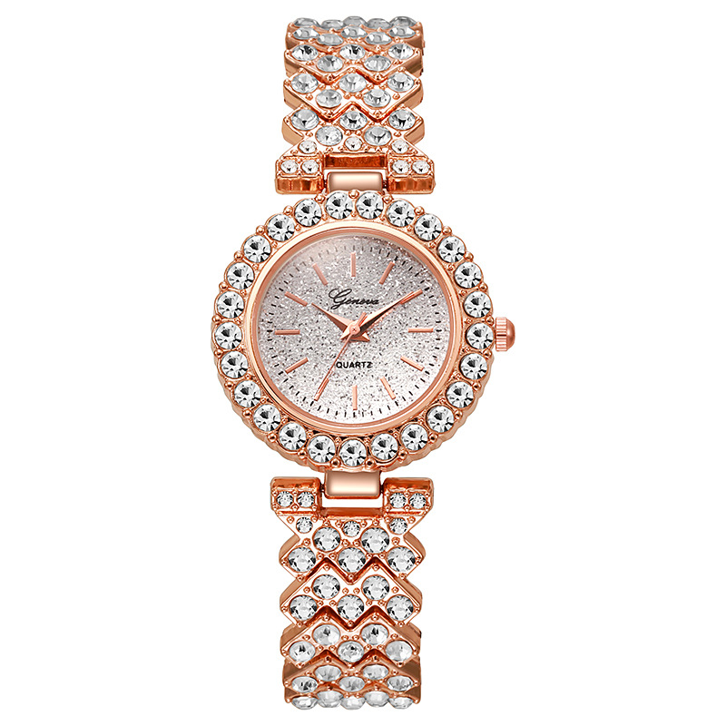 Picture of 2024 new foreign trade hot fashion stars bracelet watch Rome scale full diamond women's quartz wrist watch