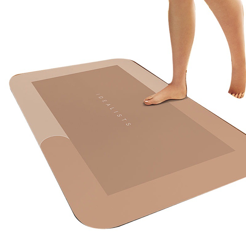 Soft Diatom Mud Water-Absorbent Bathroom Entrance Door Floor Mat Bathroom Door Foot Mat Toilet Stain-Resistant High-End Carpet