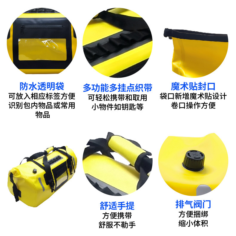 Picture of Cross-border Outdoor in stock Motorcycle Bag Waterproof Beach Large Capacity Tail Bag Motorcycle Travel Bike Bag Locomotive Luggage Bag