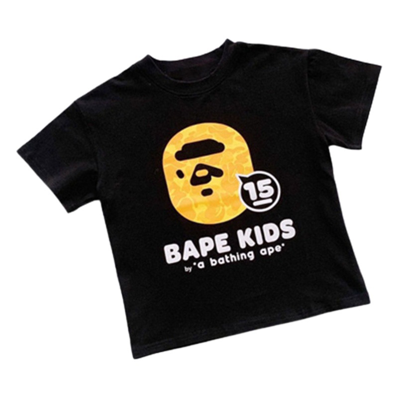 Boys' short-sleeved T-shirt summer 2023 new big children's summer clothes boys' half-sleeved T-shirt pure cotton fashion brand fried street children's clothing
