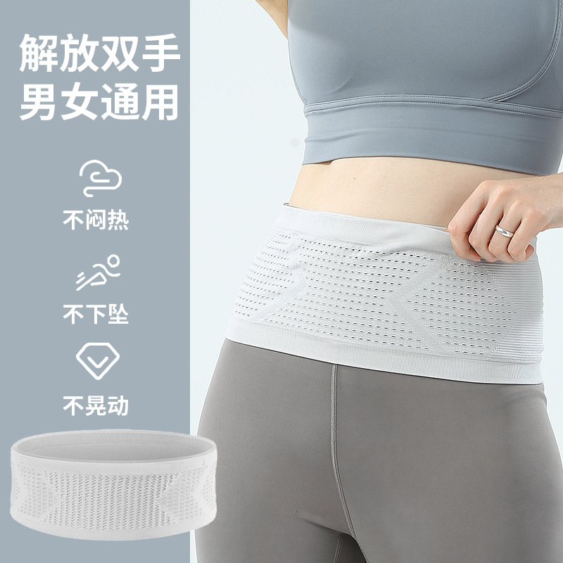 Picture of Summer Sports Waist Bag, Convenient Mobile Phone Bag for Outdoor Running, High Elasticity, Large Capacity Marathon Equipment Belt