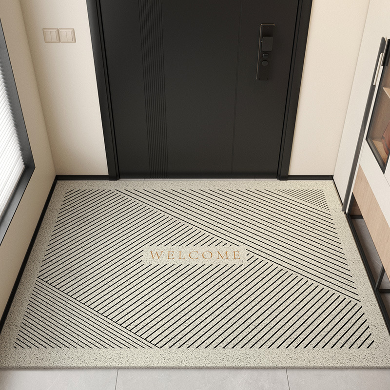 Picture of Advanced Feeling Silk Ring Floor Mat Door Mat Door Mat Door Mat Door Entrance Mat Shoe Changing Area Non-slip Foot Mat Can be Cut