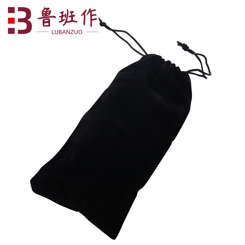 Factory Wholesale Black Drawstring Storage Velvet Bag Camping Storage Drawstring Velvet Drawstring Storage Key Bag