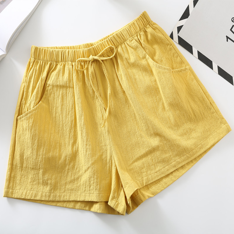 Picture of Cotton and Linen Shorts for Women Summer 2023 New A-Line Outer Wear Wide-Leg Pants Large Size Three-Point Sports Pants Cross-Border Loose Casual Pants