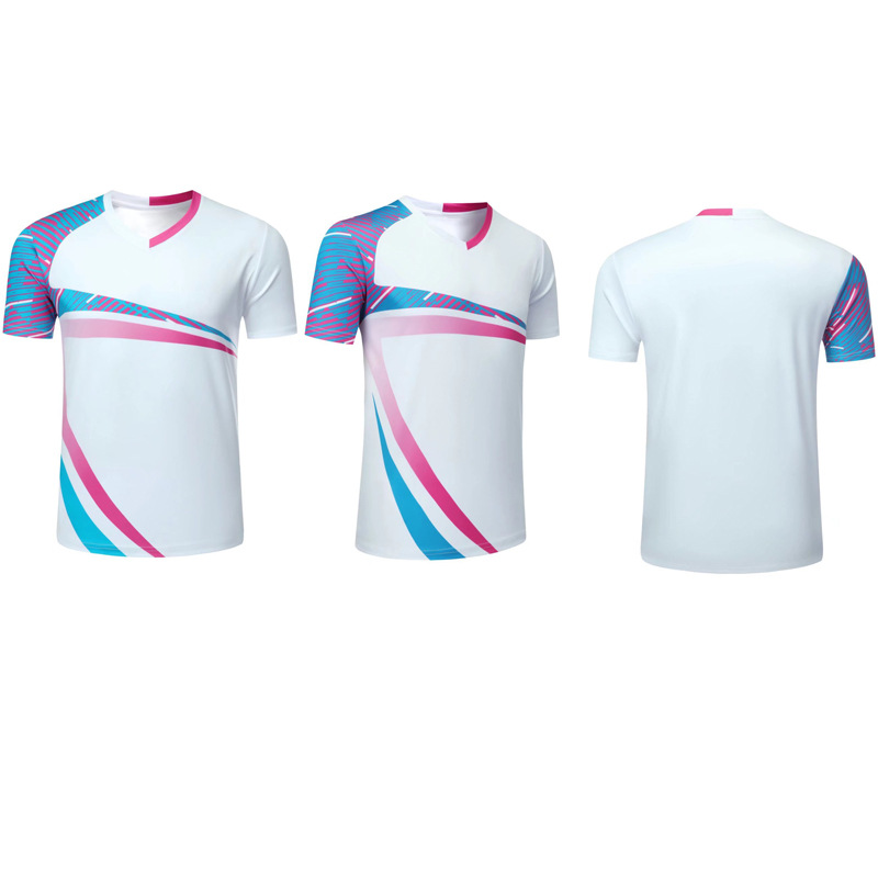 Badminton Clothing Tops for Men and Women, Feather Table Tennis Clothing, Summer Breathable Running Sports and Leisure Competition Clothing