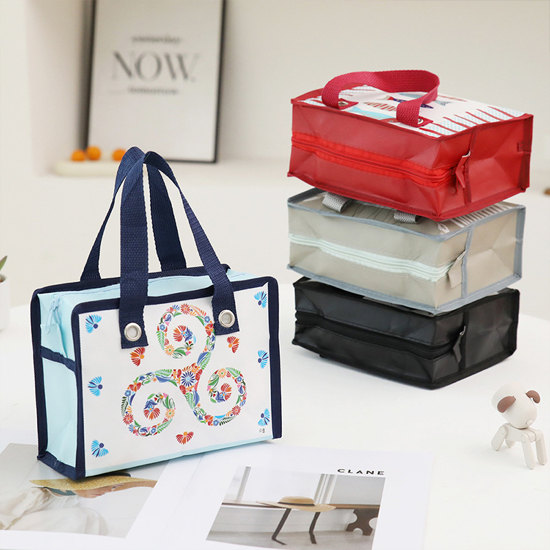Cute Cartoon Non-Woven Tote Bag for Women, Ins-Style Gift Bag, Shopping Bag, Mobile Phone and Miscellaneous Storage Bag