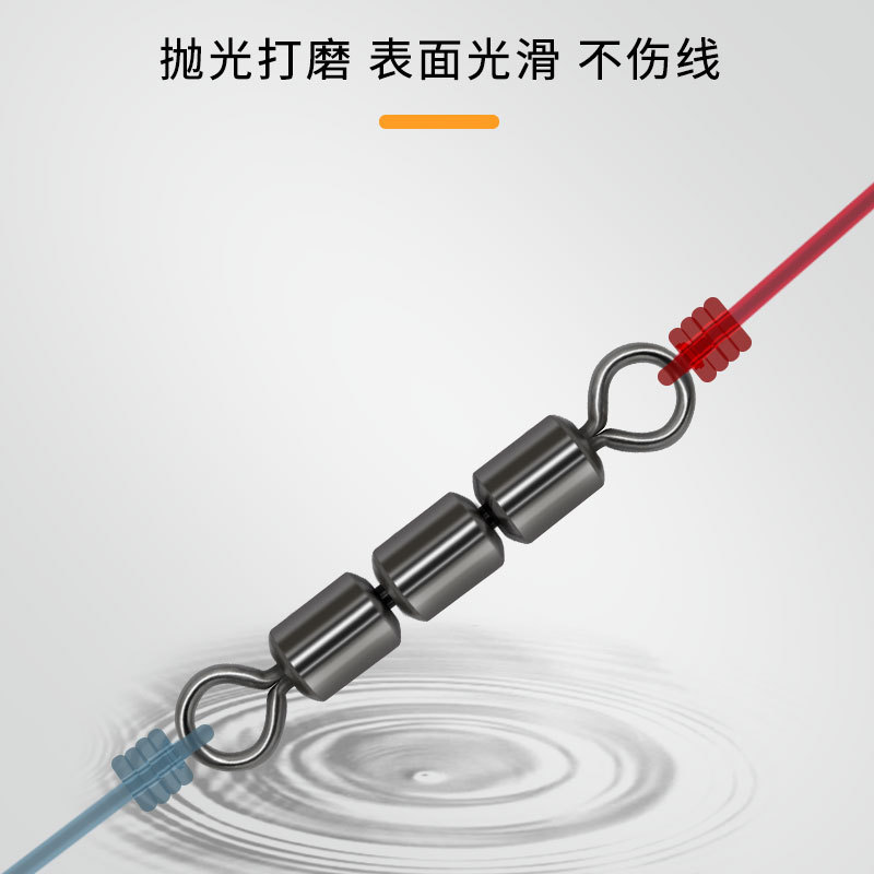 Picture of Fishing Supplies, Fishing Gear, Small Accessories, American Swivel, High-Speed Eight-Character Ring Connector, High-Speed Three-Link