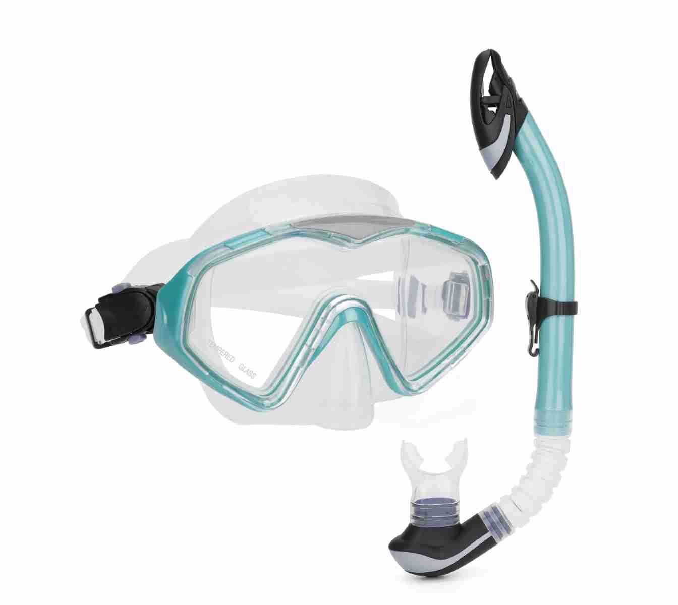 Picture of Wave Promotion Professional Snorkeling Two-Piece Equipment Diving Goggles Snorkel Snorkel Large Frame Large Field of View