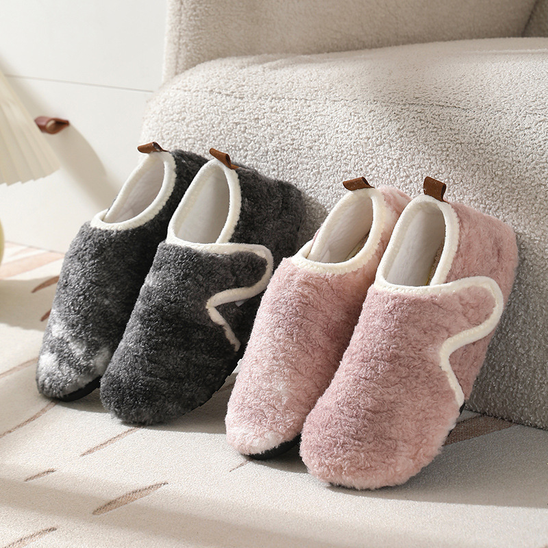 Floor Socks Adult Fall/Winter fleece-lined Thickened Warm and Cool-proof Floor Shoes for Boys and Girls Baby Middle-aged and Elderly Home Cotton Shoes