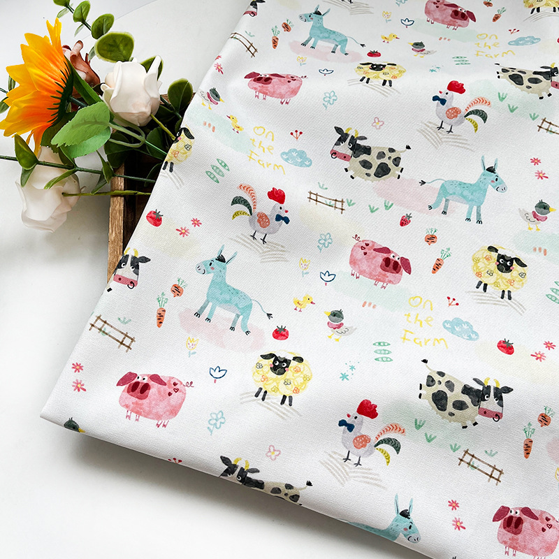 Picture of Home Little Animals All-Cotton Baan Canvas Bag Outerwear Pet Seat Pad Outdoor Bag Vest Handmade DIY Fabric