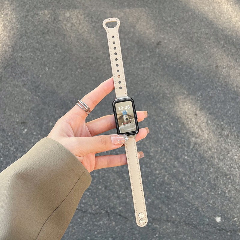 Picture of For Huawei Bracelet 9/8/7NFC Edition Strap Huawei band6pro Bracelet Leather Glory Bracelet 7 Men and Women