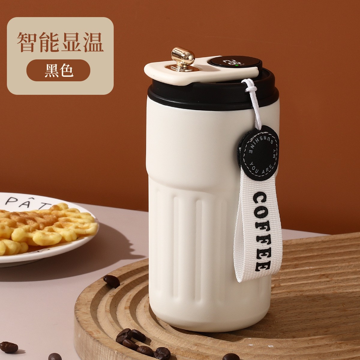 Picture of Intelligent Display Temperature Coffee Cup 316 Stainless Steel Car Vacuum Thermos Cup High Color Value Portable Water Cup for Male and Female Students