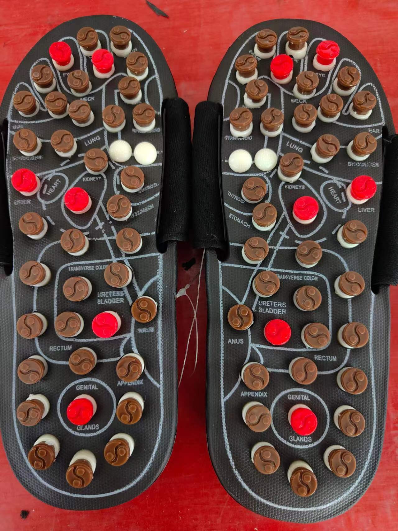 Picture of Manufacturer in stock massage slippers dot Japanese rotating health massage slippers acupoint health care foot health slippers