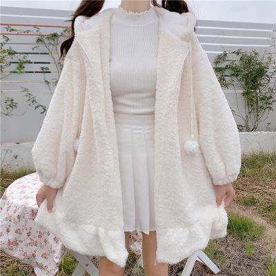 Picture of 2022 Fashionable Stuffed Rabbit Sweater Jacket Women's Autumn and Winter Style
