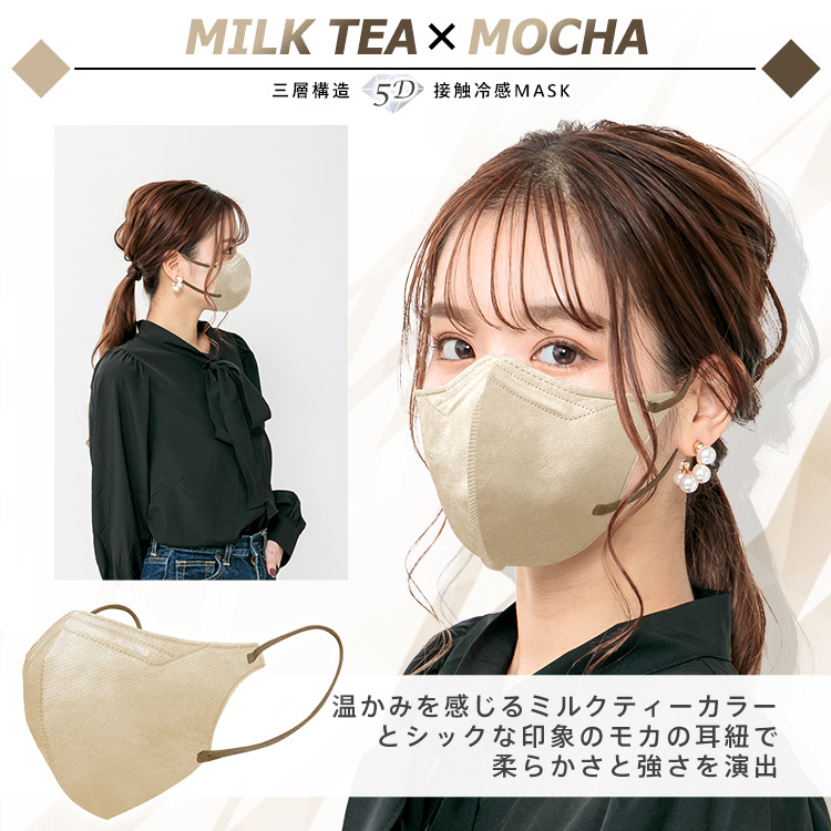 Picture of Cross-Border New 3D Stereo Sun Protection and Anti-Uv Cooling Mask with Melt-Blown Breathable Three-Layer Mask in Independent Box