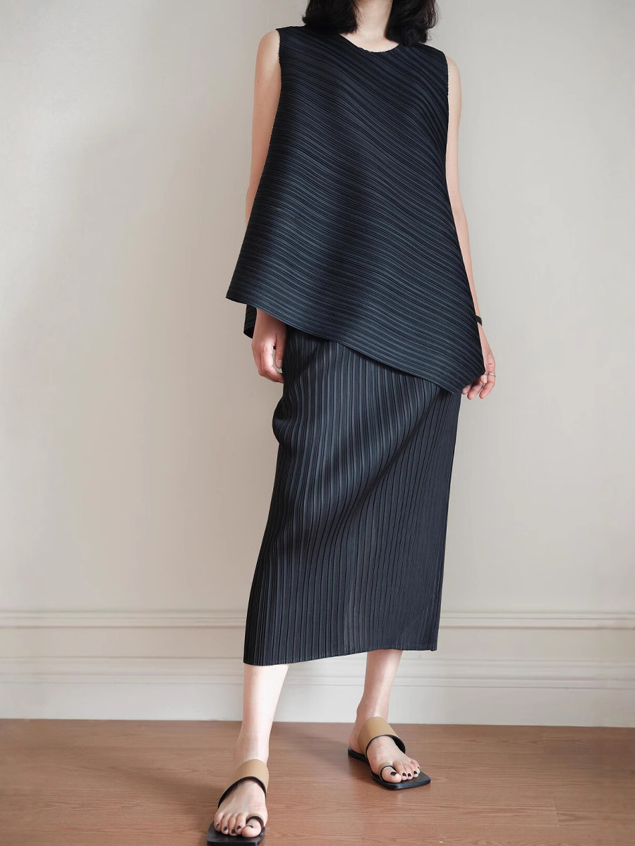 High-End Textured Slit Skirt, Mid-Length, This Year's Popular Women's Versatile Hip-Hugging Skirt, Half-Skirt for Women