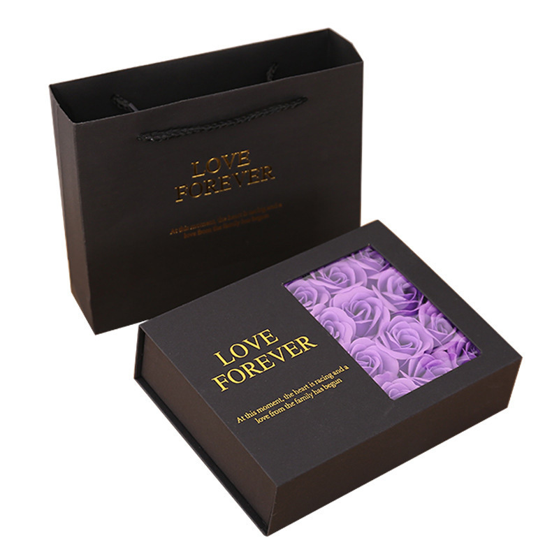 Picture of Flip-Top Soap Eternal Rose Lipstick Gift Box Creative Teacher's Day Gift Rectangular Ready-Made Packaging
