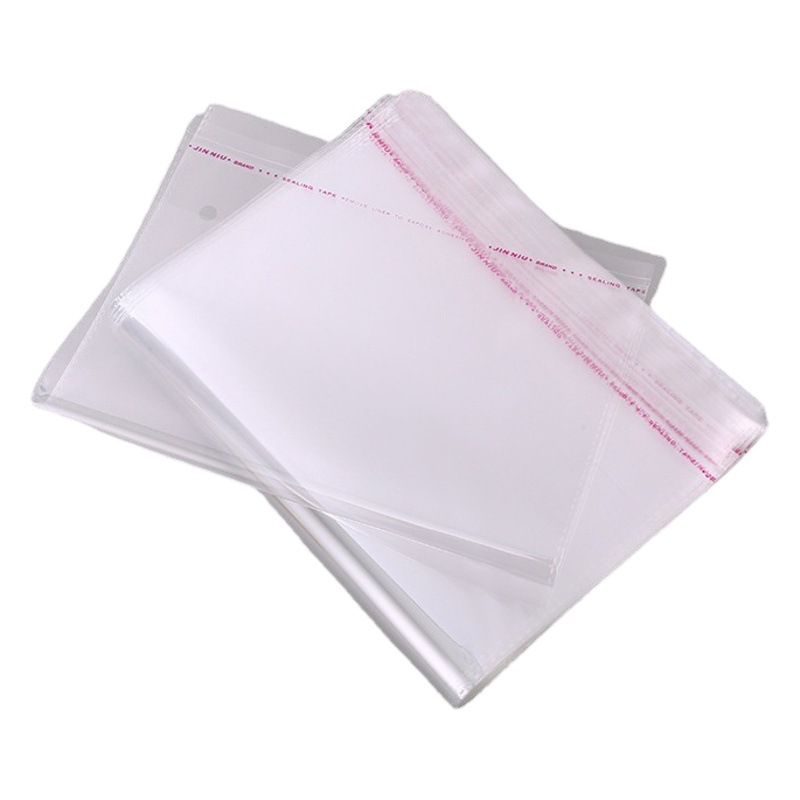 Wholesale OPP self-adhesive bag PE flat pocket transparent clothing plastic packaging bag self-adhesive self-adhesive bag OPP bag printing