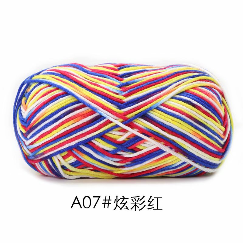 Picture of Su-velvet cotton hand-woven color wool knitting thread scarf coarse wool fancy doll coat needle sweater thread