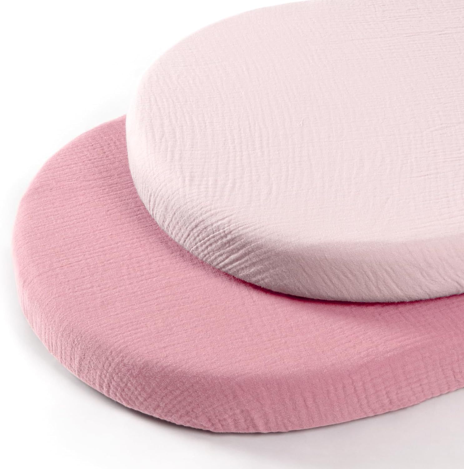 Picture of Cross-border Baby Cradle Bed Cover 2-piece Muslin Breathable Cotton Yarn Cradle Mattress Removable Change Cover