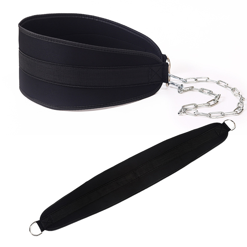 Weight-bearing indoor single parallel bars pull-up barbell plate load-bearing belt fitness strength training belt