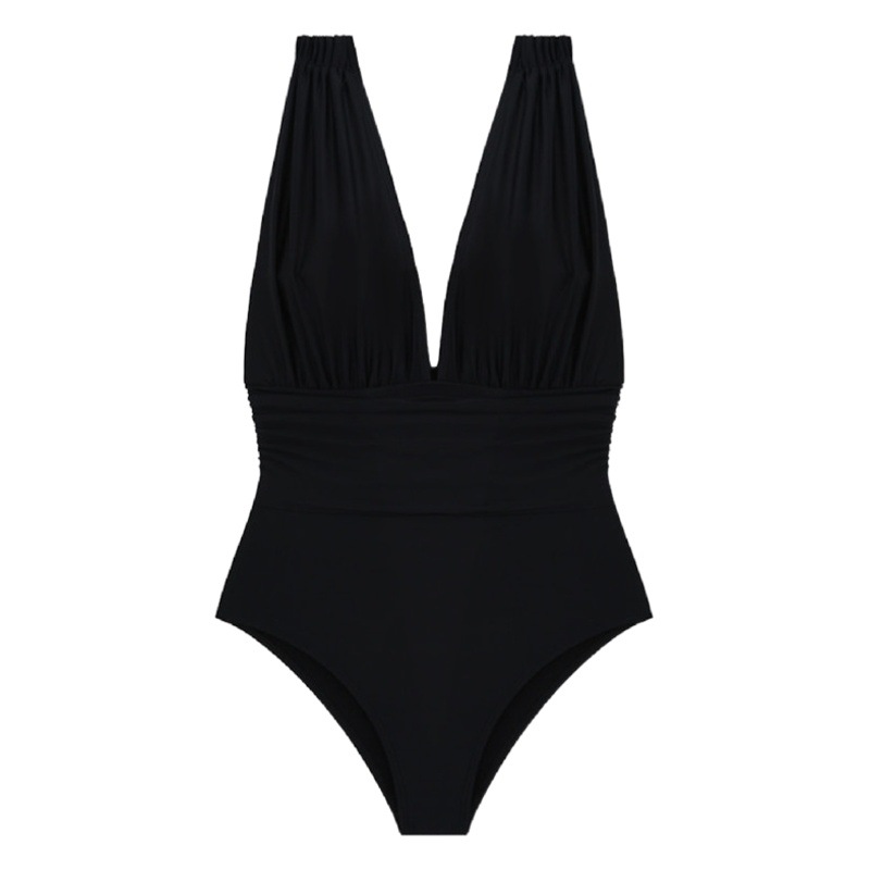 Swimsuit Beautiful Back Bikini Split Swimsuit Steel Pour-up Sexy High Waist Belly Covering Slim Beach Holiday Swimsuit
