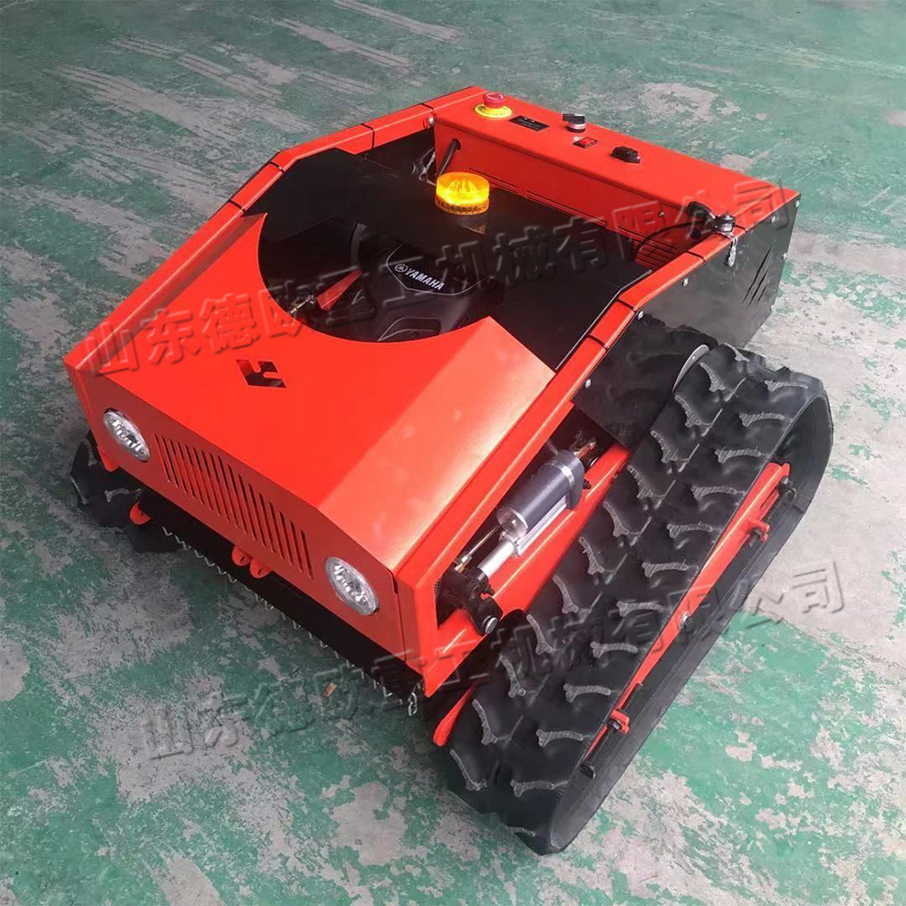 Agriculture and forestry crawler remote control lawn mower small garden lawn weed trimmer clearing wasteland weeding climbing lawn mower