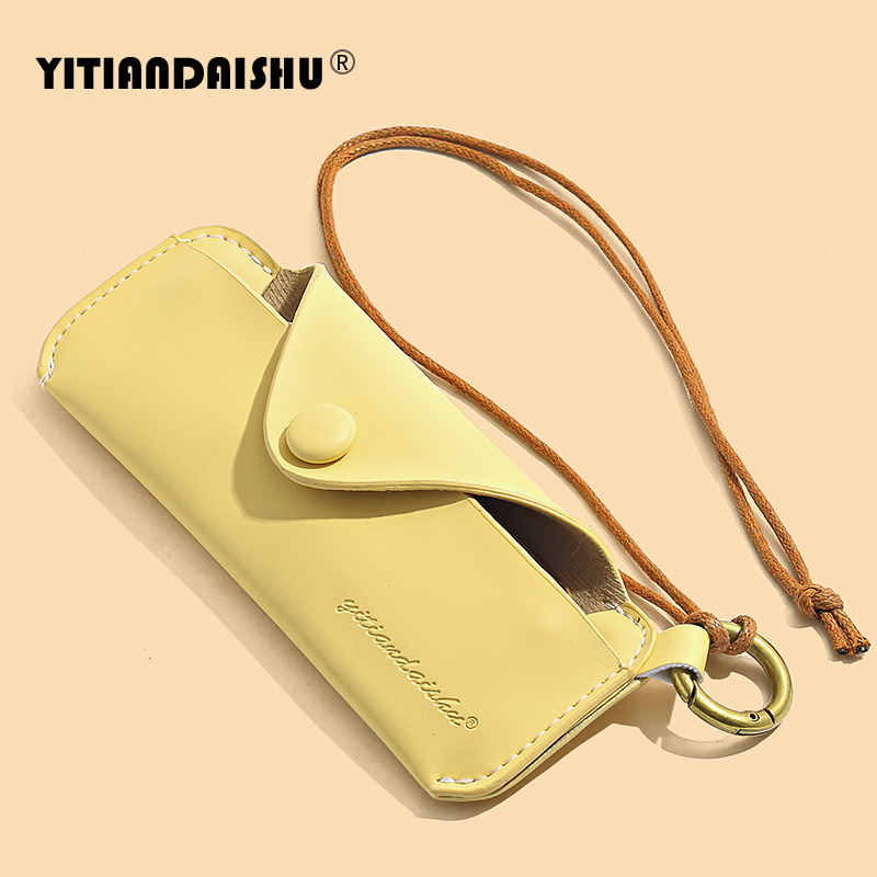 Picture of Cross-Border Trendy Products Supply Portable Glasses Shoulder Bag Mirror Case Sunglasses Case New Glasses Case Glasses Bag Protection Halter