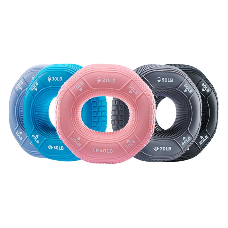 Wholesale Octagonal Three-Strength Grip Ring Arm Strength Rehabilitation Training Special Fitness Equipment Silicone Gripper