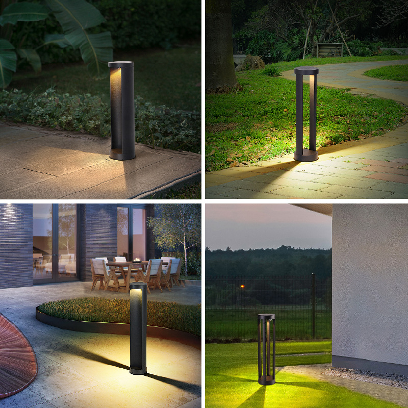 Led Outdoor Solar Lawn Light Courtyard Light Square Park Garden House Waterproof Wall Column Light Lawn Light