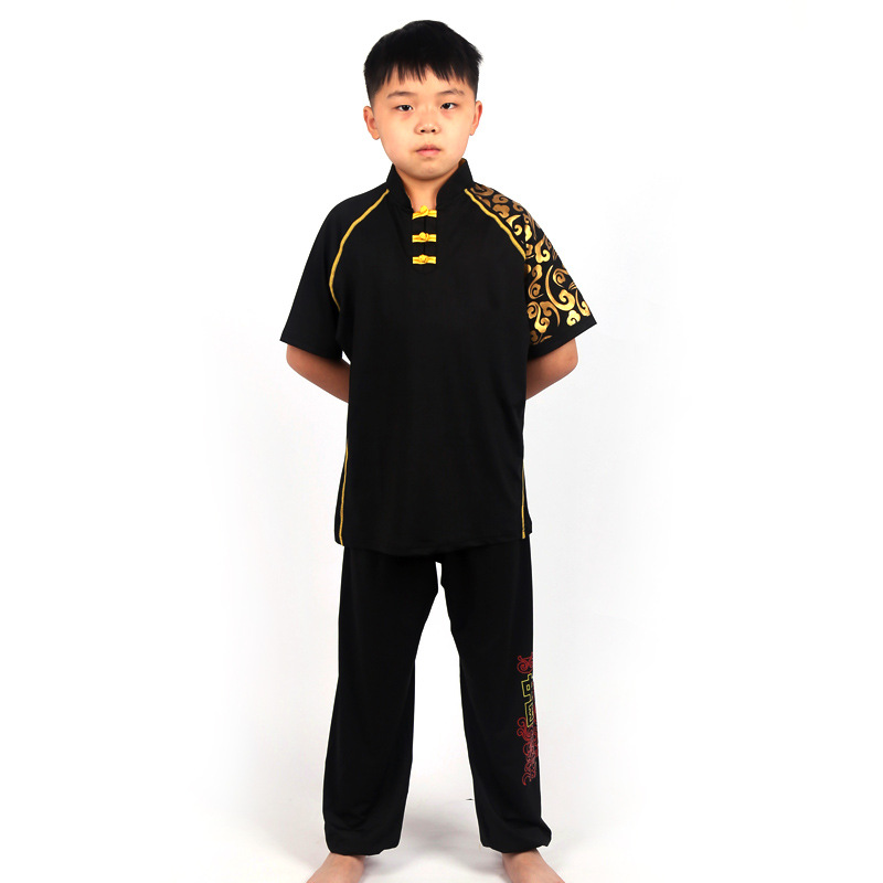 Picture of New Autumn and Winter Long Short-sleeved Crewneck High-elastic Sweat-wicking Chinese Red Martial Arts Suit Training and Competition Suit Logo Printing and Embroidery