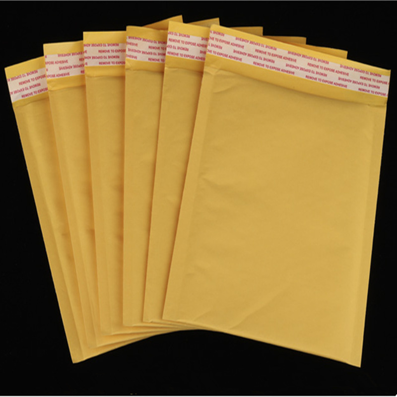 Factory spot golden Kraft Paper Bubble Bag 22*25 foam bag shockproof bag composite bubble bag wholesale