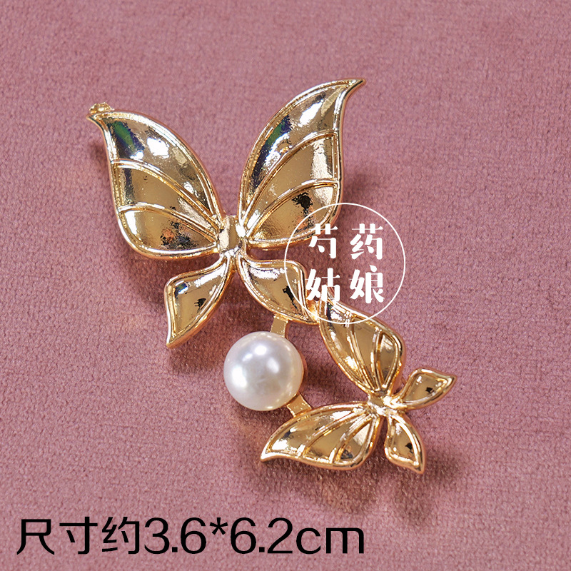 Picture of New Product Mother-Of-Pearl Brooch Jewelry/Intangible Cultural Heritage National Style Dot Green Base Embryo/National Style Holiday Event Handmade DIY Materials