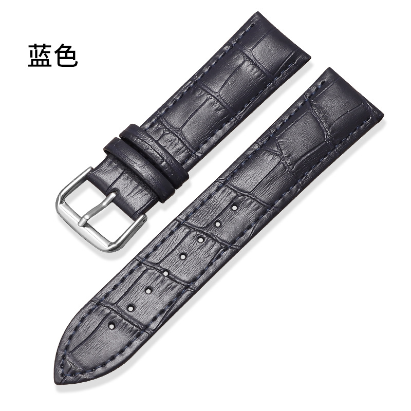 Picture of Factory Direct Sales Genuine Leather Watch Strap Crocodile Pattern Bamboo Pattern Pin Buckle Watch Strap Seven Colors Optional Suitable for Huawei Gt Samsung Apple