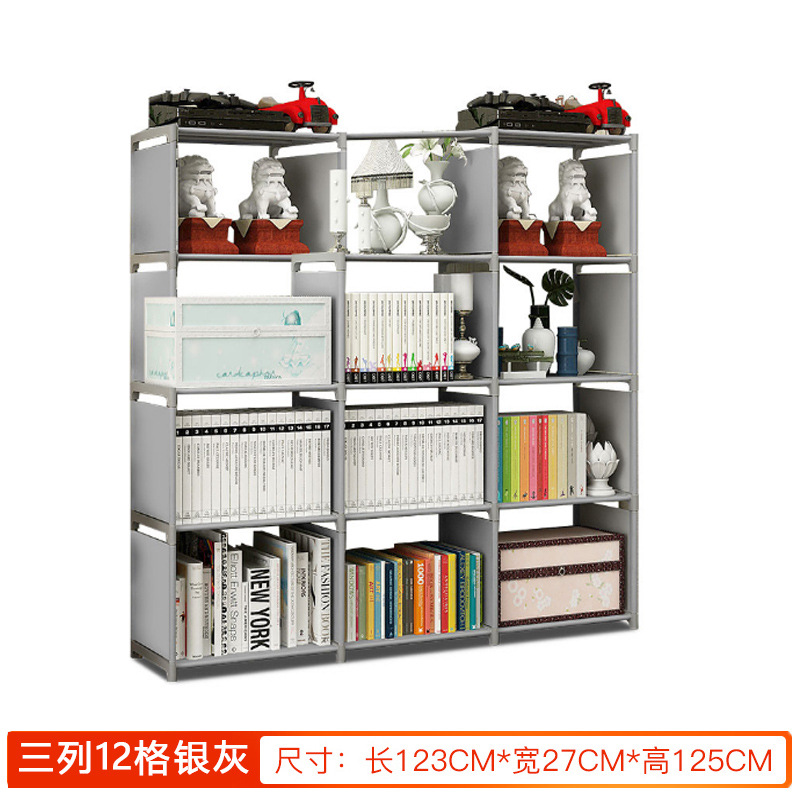 Picture of Bookcase trapezoidal bookshelf multi-layer combination bookcase shelf children student bookshelf classroom locker storage bookshelf