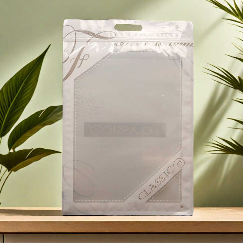 English leggings packing bag T-shirt sweater ziplock bag pants children's clothing portable thermal underwear transparent bag wholesale