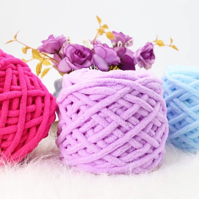 Picture of Ice Strip Thread Single Strand Thick Stick Needle Thread Knitting Blanket Slipper Thread Scarf Hat Scarf Thread Manufacturer Wholesale Worsted