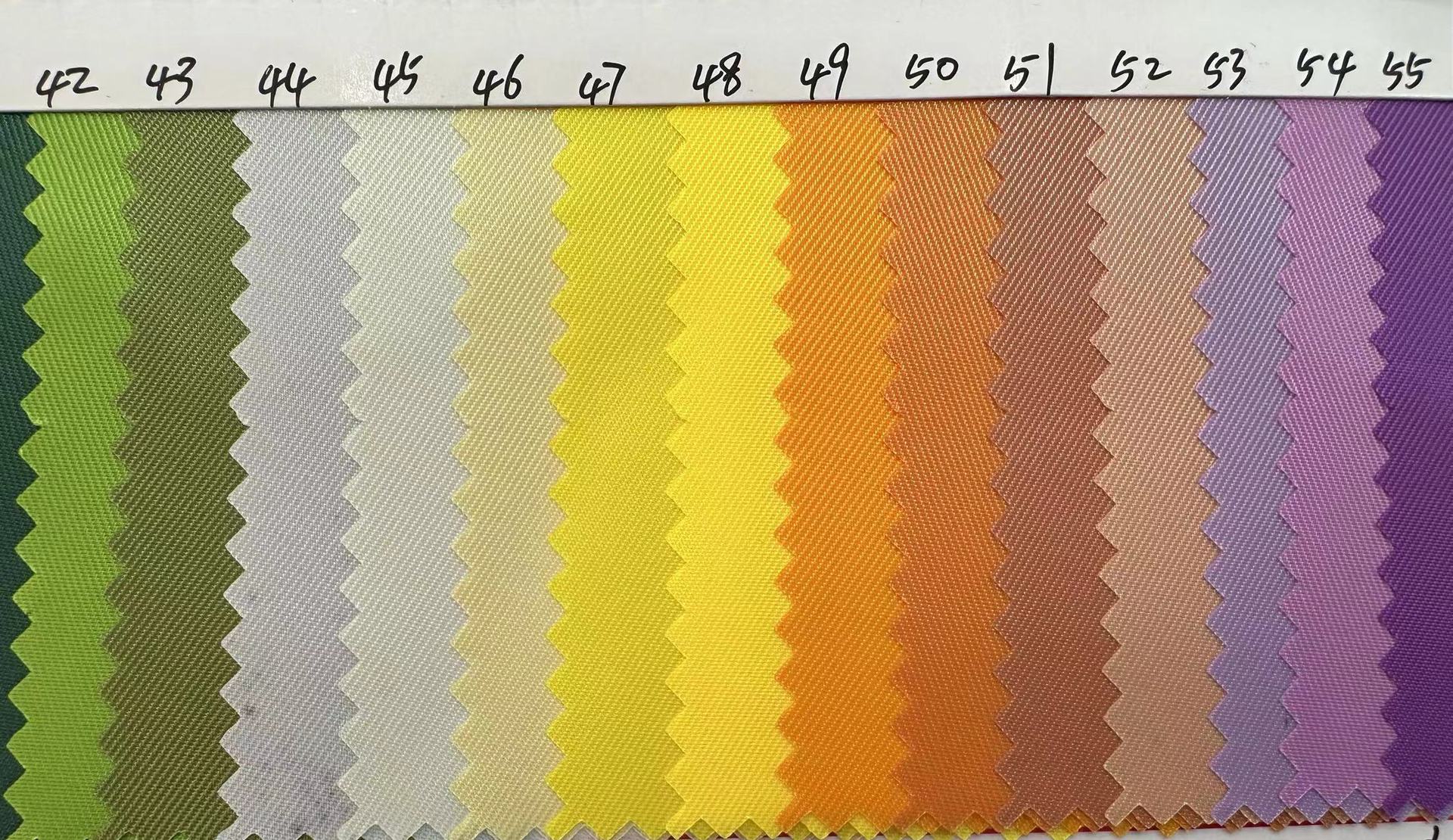 Picture of 230D double-sided twill Oxford cloth bag cloth bag fabric polyester cloth 200 color in stock supply