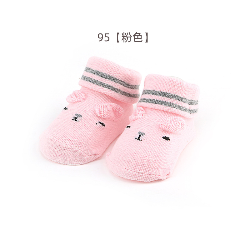 Picture of Newborn baby socks spring and autumn thin baby socks cartoon toddler floor socks dispensing non-slip 0-6 months children's socks