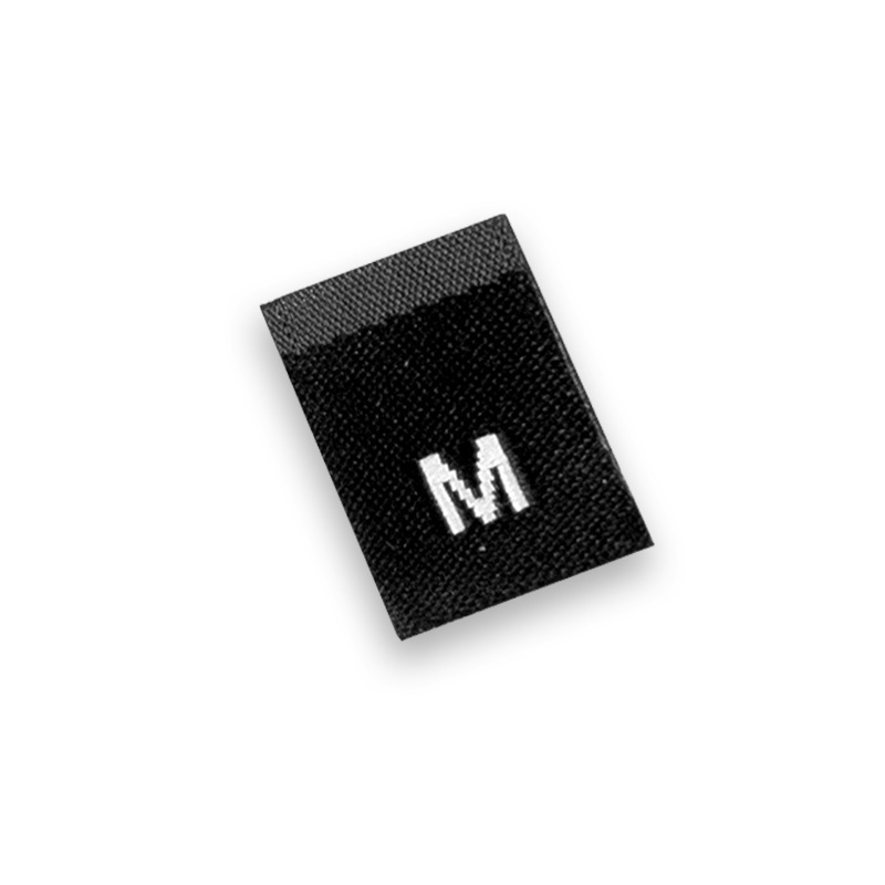 Picture of Ready Supply of Size Labels, High-Density Black and White Universal Size Labels, English Letter Code Labels, Customizable Size Labels