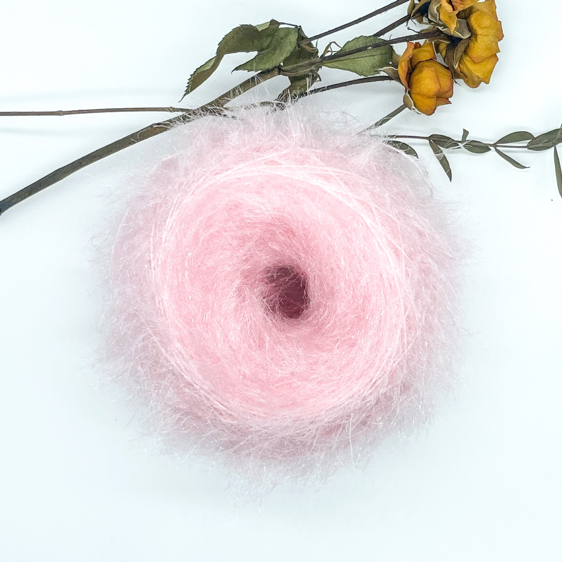 in stock fine wool hand crochet line long hair cat hair diy special yarn crochet line scarf hand mixed yarn wool ball