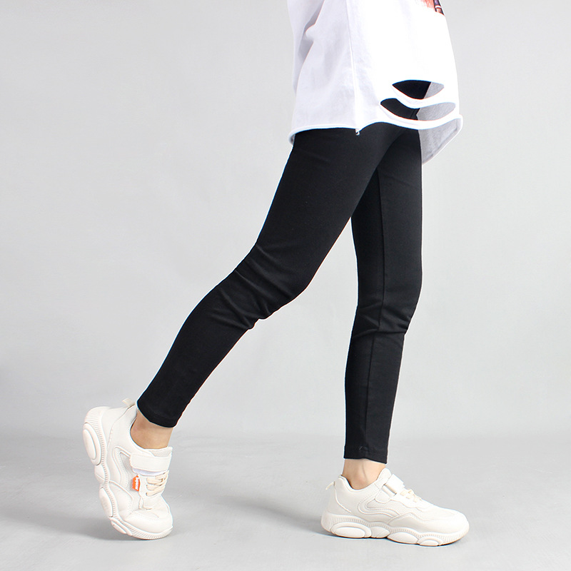 Picture of Girls' Summer Children's Pants Korean Style New Leggings Large Children's Solid Color Sports Anti-mosquito Pants Children's Pants for Hair