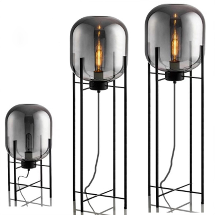 Nordic Style Distinctive Decorative Work Office Table Lamp Modern Simple Bedroom Cute Bedside Table Lamp Glass Table Lamp