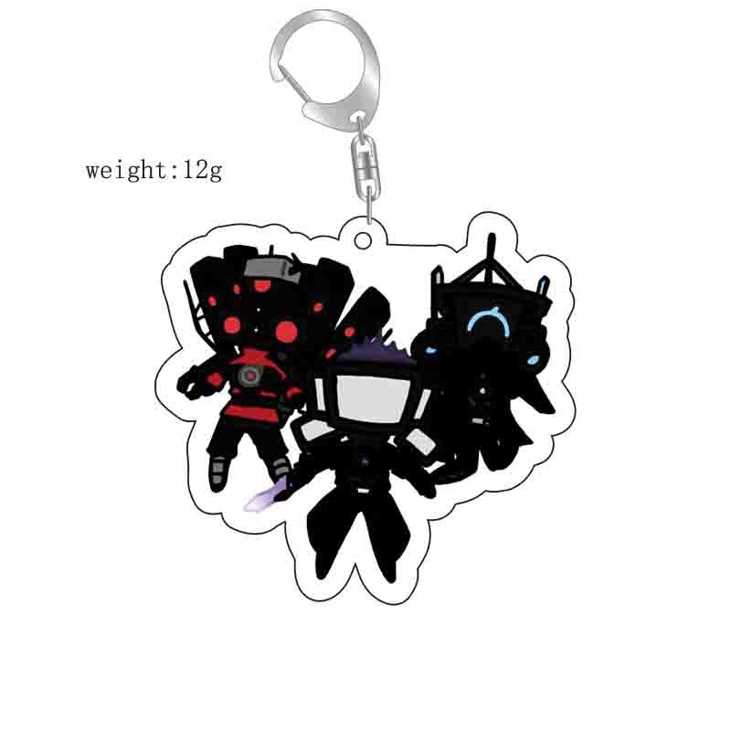 Picture of Cross-border new toilet man keychain skibidi toilet monitor Man TV man creative killer pendant batch