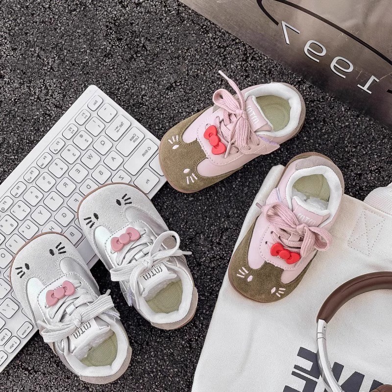 Children's Library Rabbit, Boy's Forrest Gump Shoes Cat De Training Shoes Spring New Style Baby Girl Casual Board Shoes Western Style Soft Sole Shoes