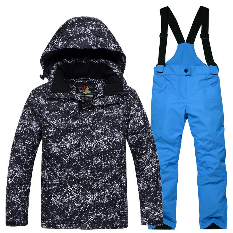Picture of New Children's Ski Suit suit Boys' and Girls' Outdoor Thickened Warm Ski Two-Piece Set