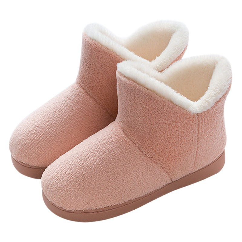 Cotton Slippers Women's Winter Bag Heel Home Indoor Household Winter Warm Confinement Shoes Furry Shoes Home Cotton Shoes Comfortable