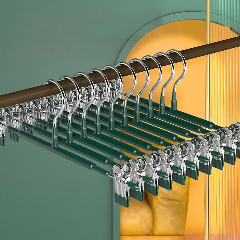 Picture of Household Seamless Pants Clip Strong Non-slip Pants Clip Drying Pants Hanging Jk Skirt Clip Hanging Pants Metal Drying Rack Pants